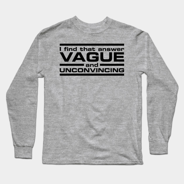 Vague Answer